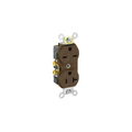 Leviton Electrical Receptacles 5-20R 6-20R Ind Grd Side Wired Rcp Brown 5842